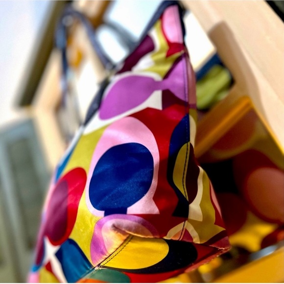 EUC Multi Color Monogramed Tote - Picture 3 of 10